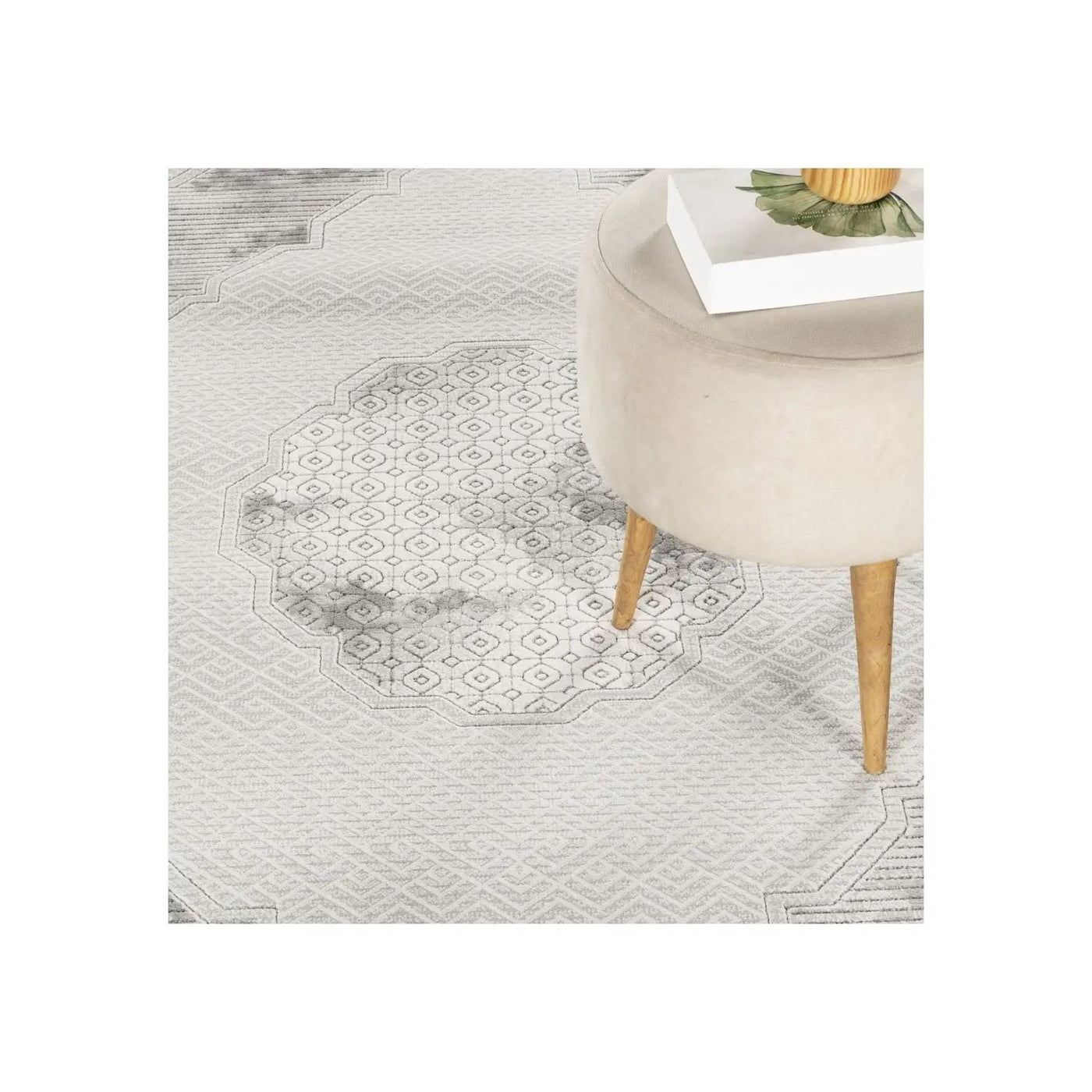 Geometrix - Medallion Rug With Geometric 3D Effect by Unique Piece Furniture