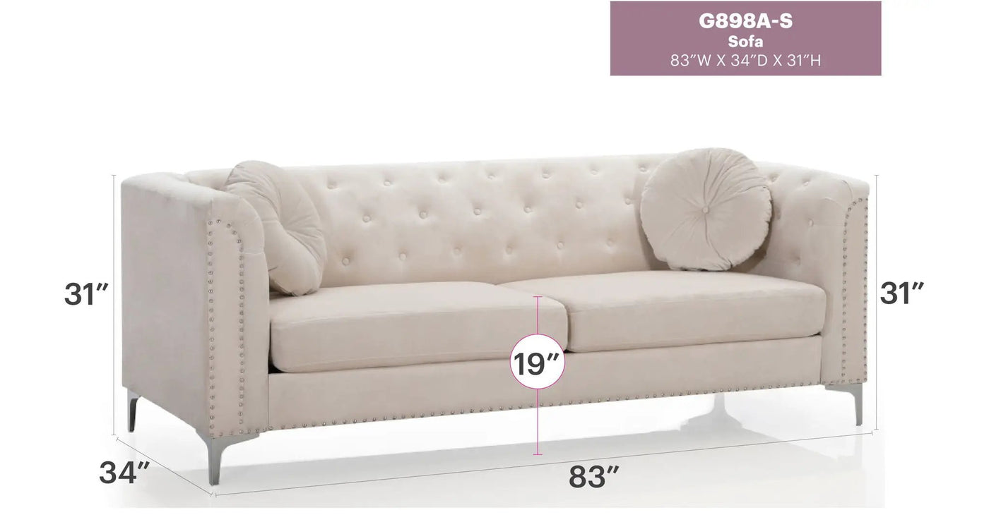Pompano - Elegant Contemporary Sofa by HouseOfZazla