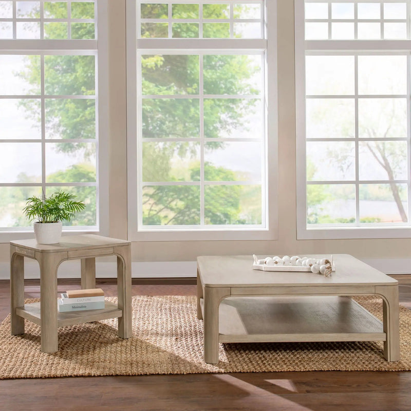Solano 2-piece Square Coffee Table Set Weathered Mango by Unique Piece Furniture