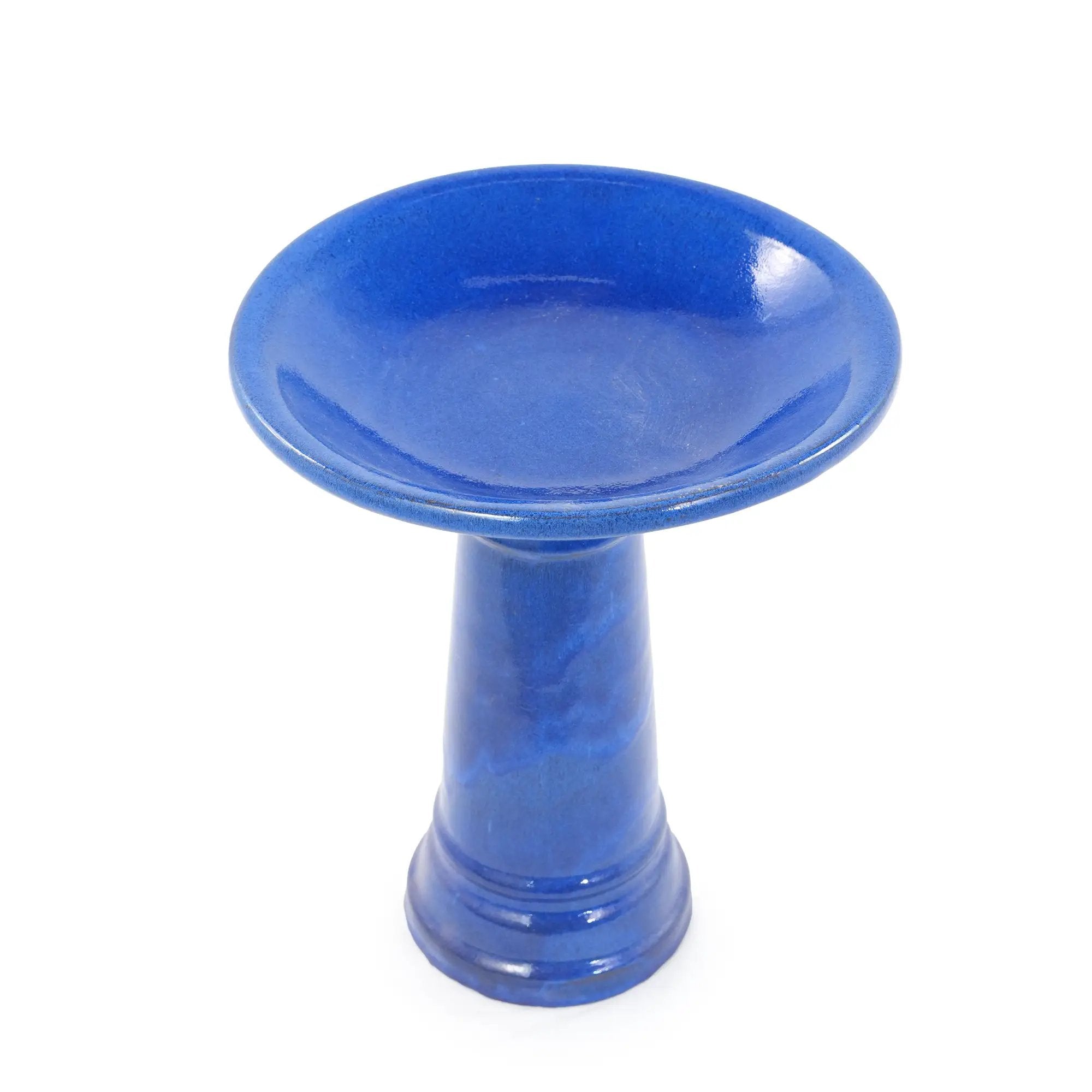 Ceramic Pedestal Bird Bath for Outdoor Garden by HouseOfZazla