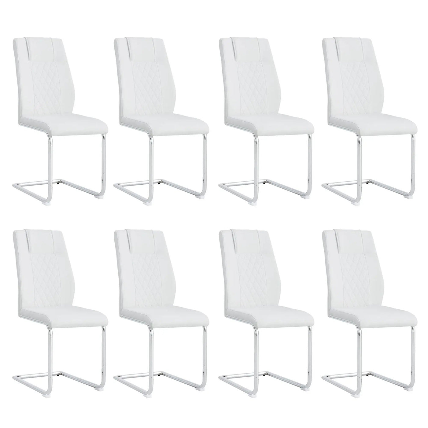Modern Dining Chairs With Padded Seat, Metal Legs by Unique Piece Furniture