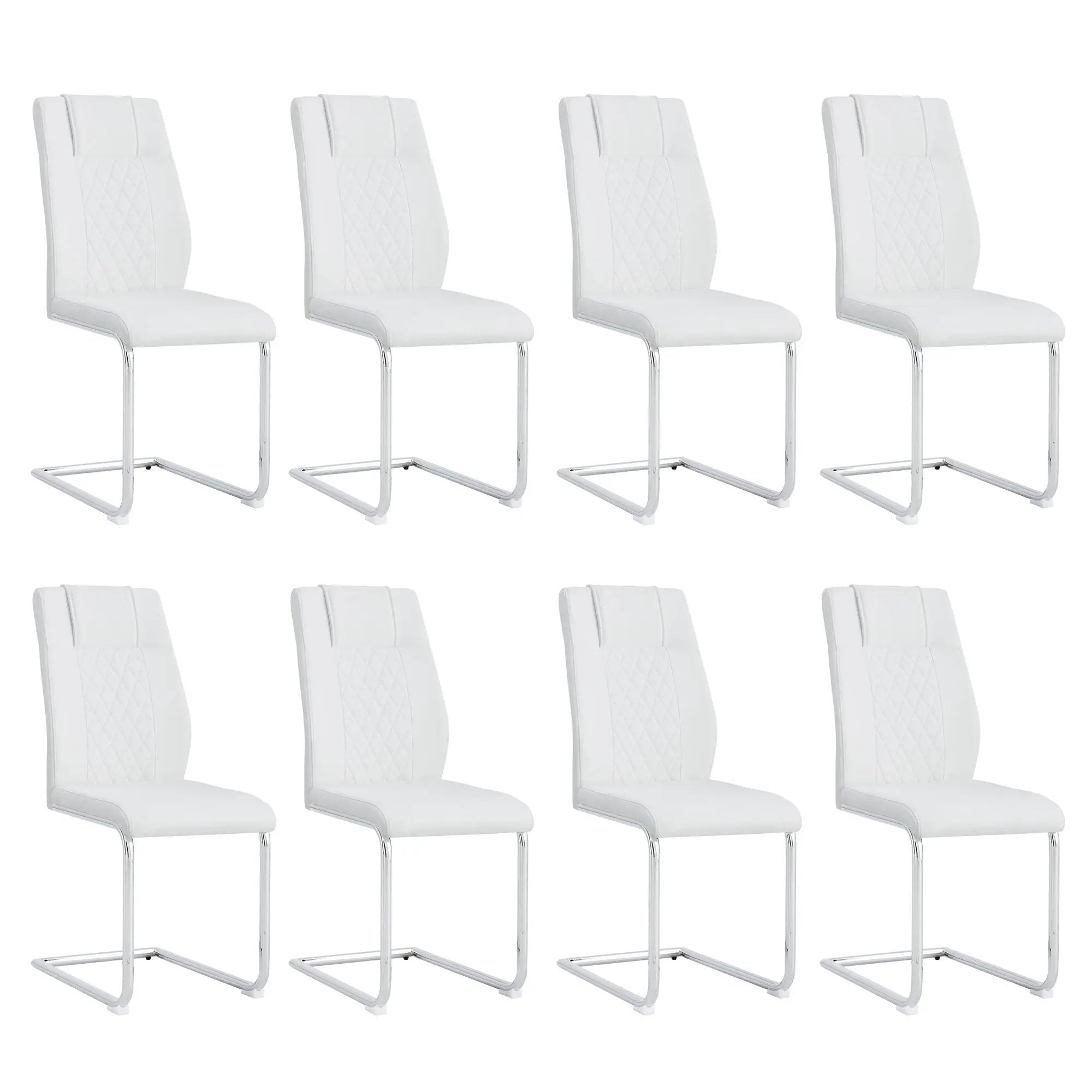 Modern Dining Chairs With Padded Seat, Metal Legs by Unique Piece Furniture