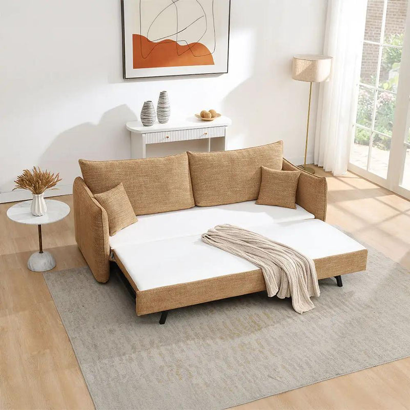 Cadie - Sofa With 2 Pillows - Mocha by Unique Piece Furniture
