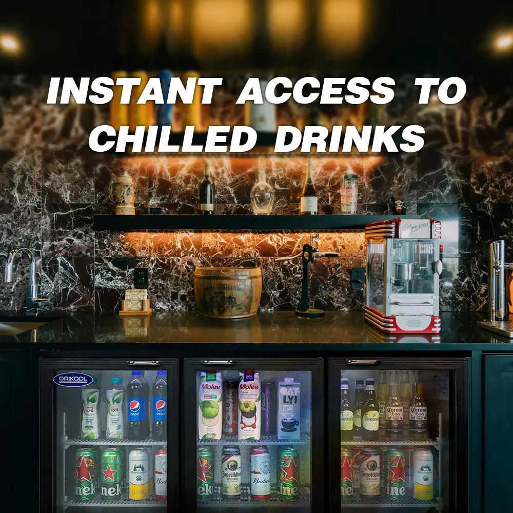 Beverage Refrigerators Glass Door Back Bar, Cooler, Commercial Beer Wine And Drink Fridge by HouseOfZazla