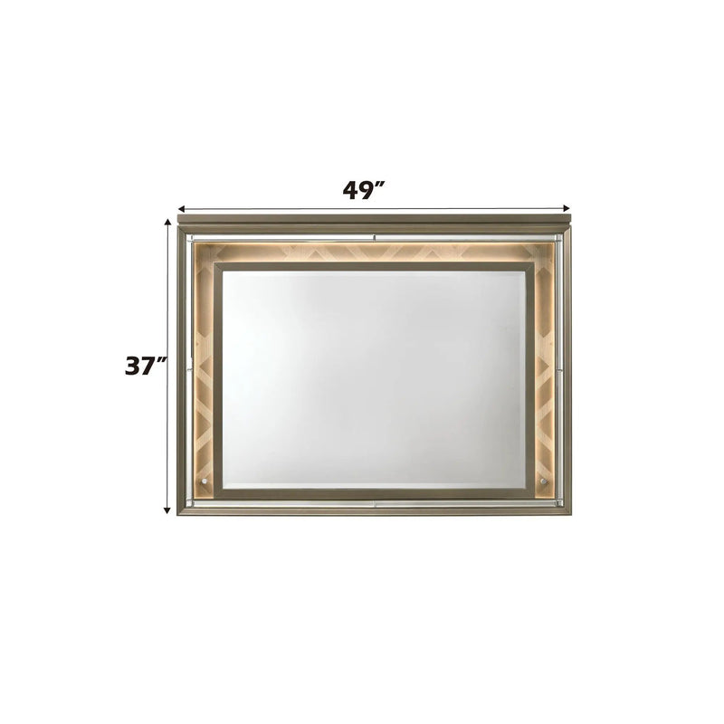 Skylar - Mirror With LED - Champagne by Unique Piece Furniture