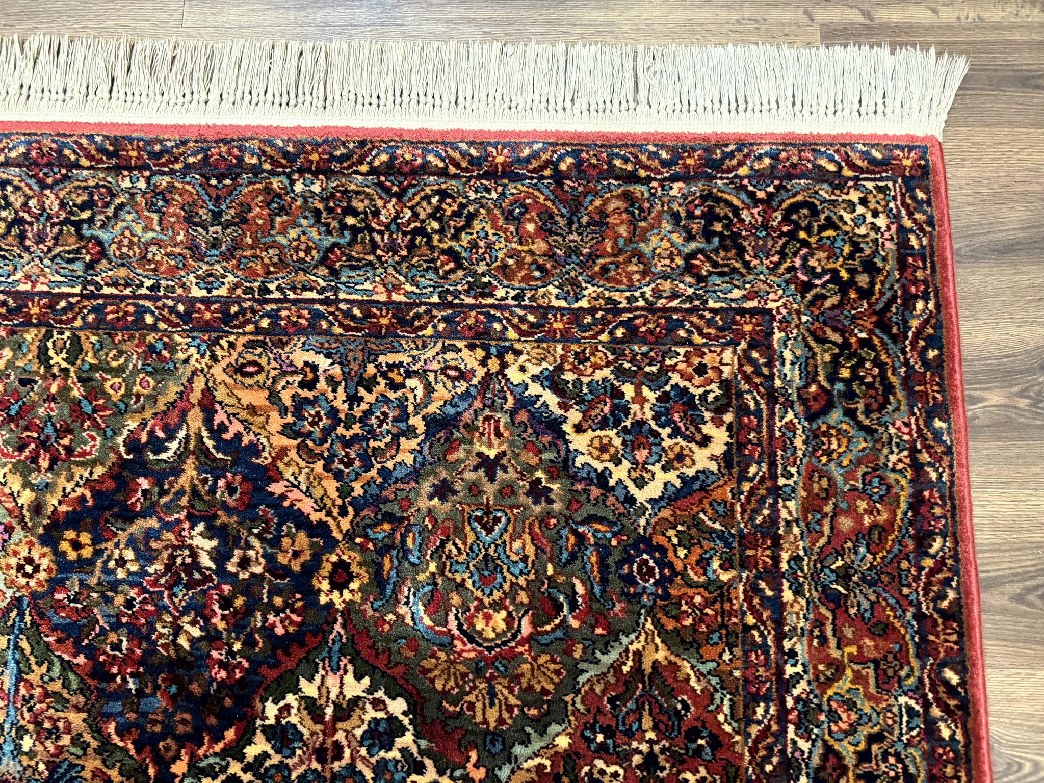 5.9 x 9 Karastan Rug Multicolor Panel Kirman #717, Original 700 Series, Wool by Jewel Rugs