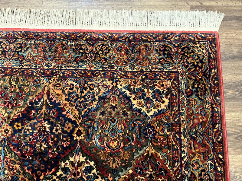 5.9 x 9 Karastan Rug Multicolor Panel Kirman #717, Original 700 Series, Wool by Jewel Rugs