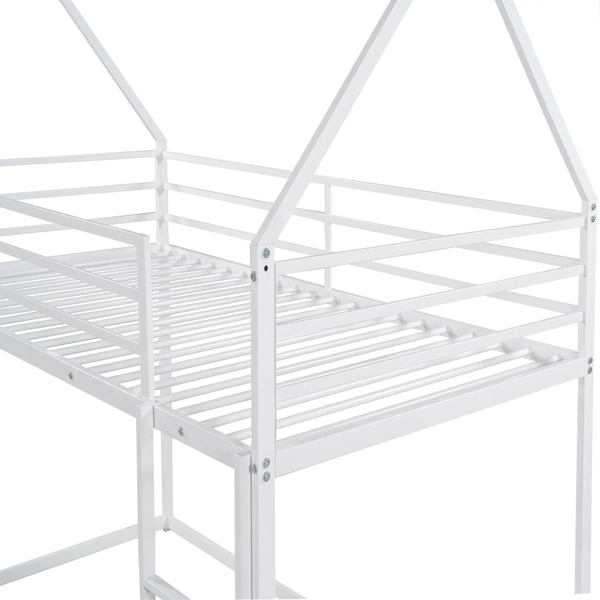 House Bunk Bed With Built In Ladder by HouseOfZazla