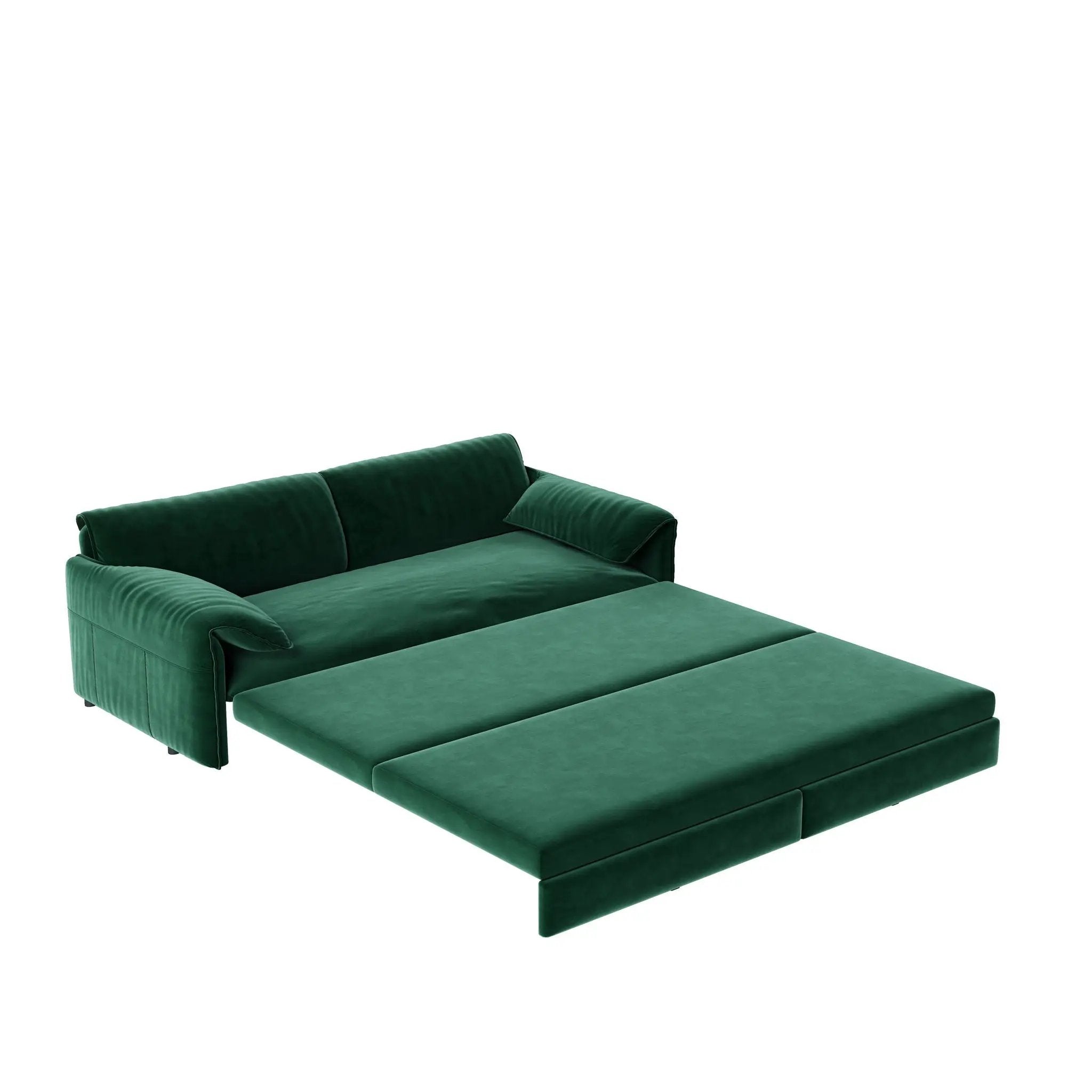 Queen Pull Out 3 In 1 Convertible Sleeper Sofa With Side Storage by HouseOfZazla