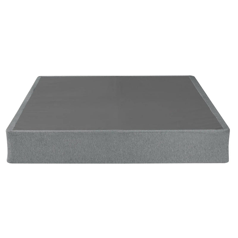 Foldable 9" Twin Size Metal Mattress Box Spring Foundation Bedroom Furniture Bed Base - Gray by Unique Piece Furniture