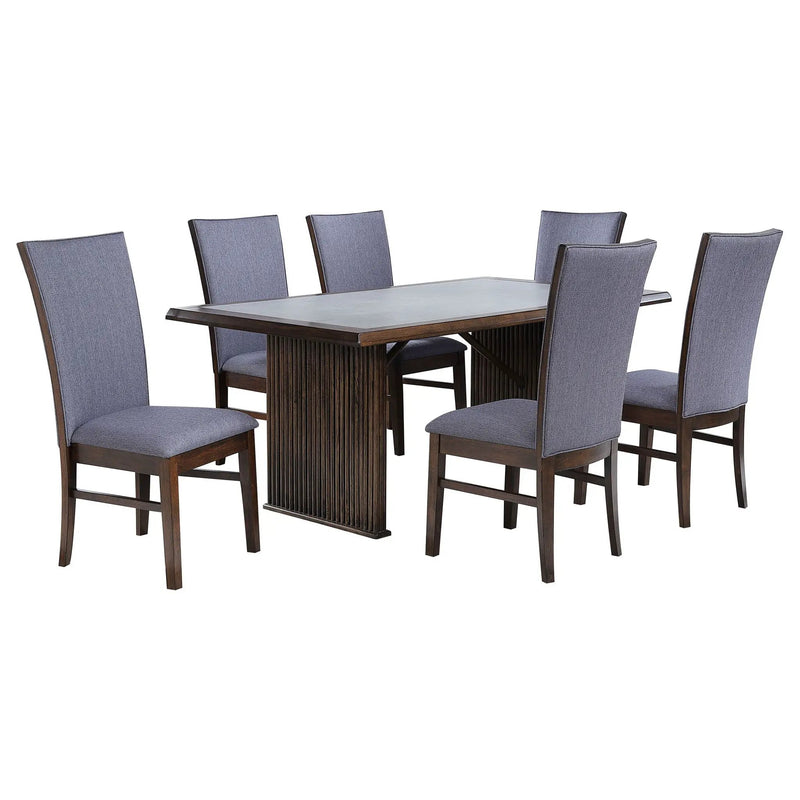 Sherwood 7-piece Rectangular Dining Table Set Brown by Unique Piece Furniture