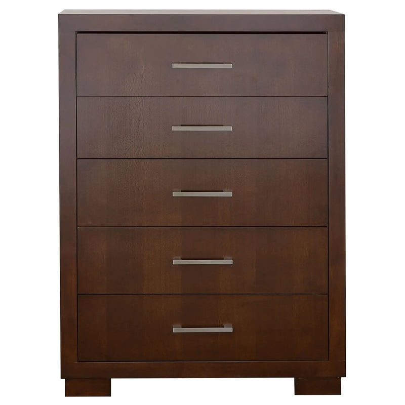 Jessica 5-drawer Bedroom Chest Cappuccino by Unique Piece Furniture