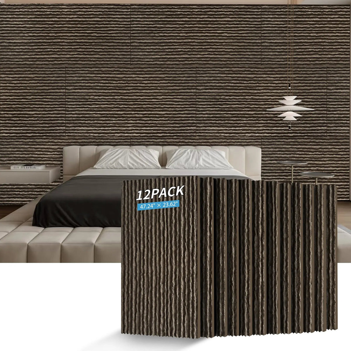 3D Faux Stone Wall Panels - 12 PCS PU Wainscoting, photo 2 of 10