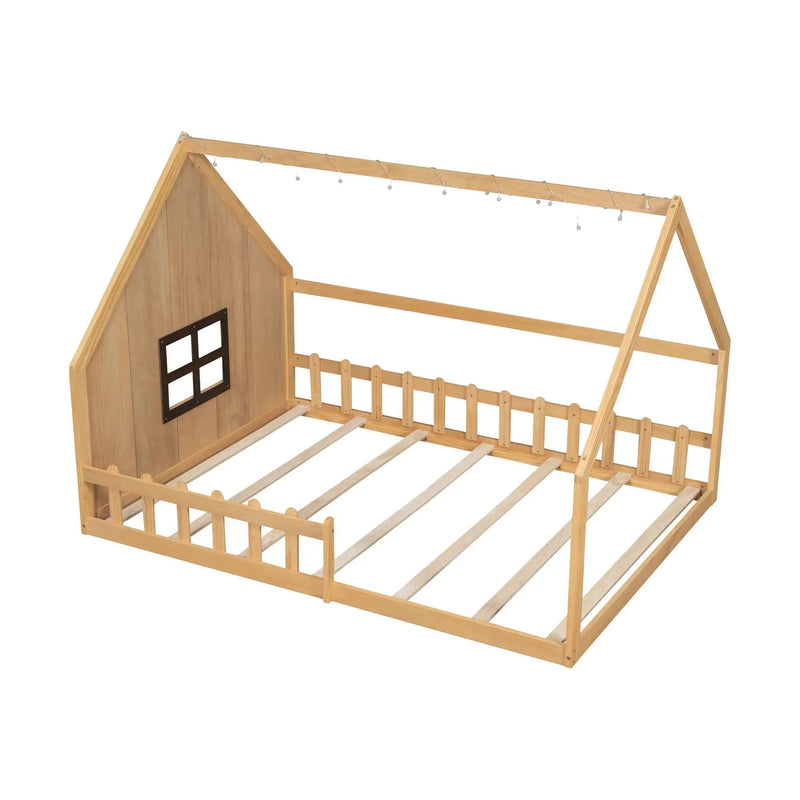 House Bed With Window And Fence by HouseOfZazla