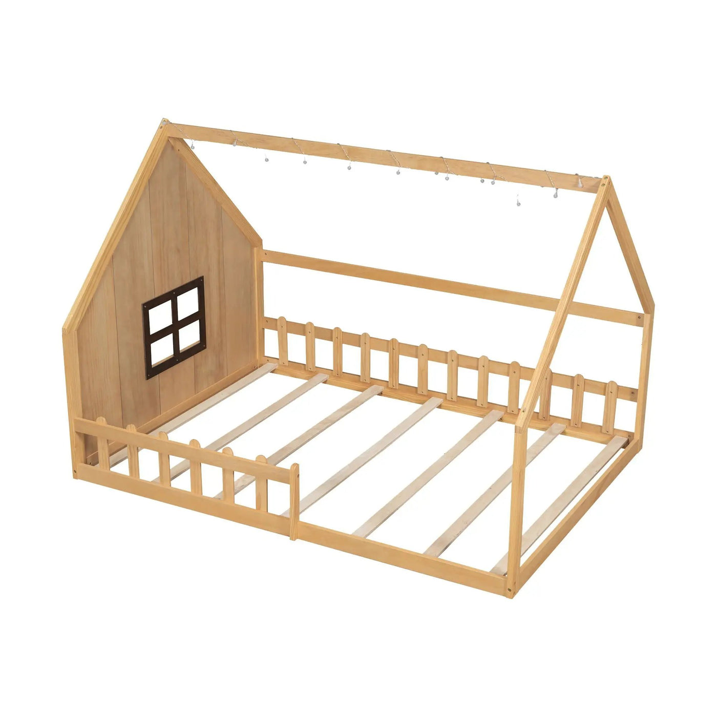 House Bed With Window And Fence by Unique Piece Furniture