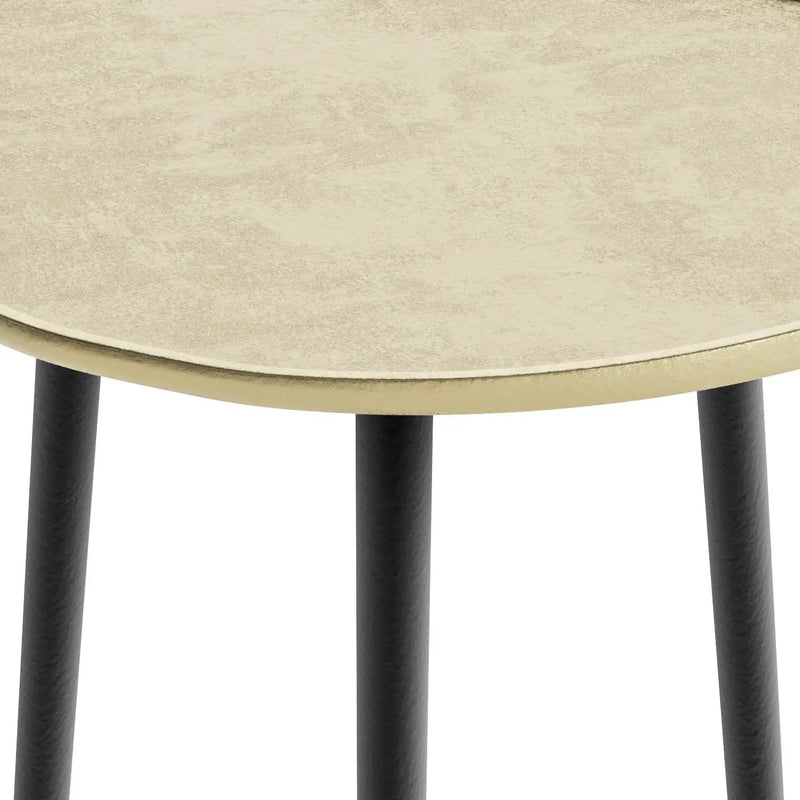 Tanner - Metal Side Table - Gold by HouseOfZazla