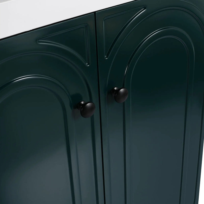 Modern Freestanding Bathroom Vanity With Soft Close Cabinet Doors by HouseOfZazla