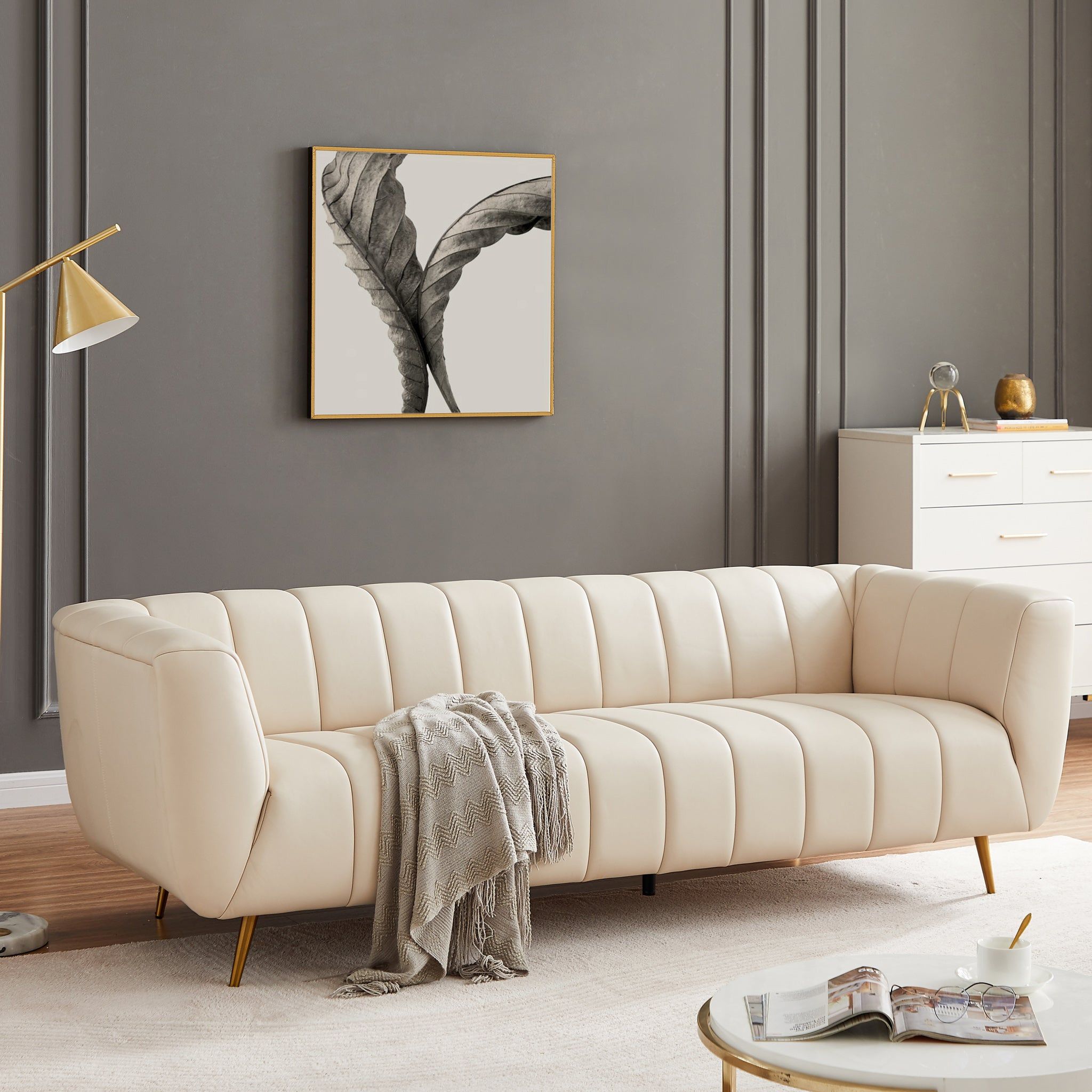 Lamattina - Genuine Italian Channel Tufted Sofa by HouseOfZazla