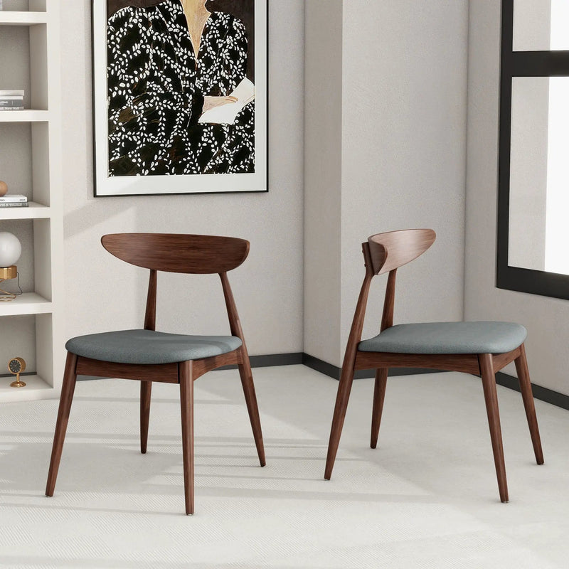 Retro Dining Chairs With Ergonomic Back (Set of 2) by HouseOfZazla