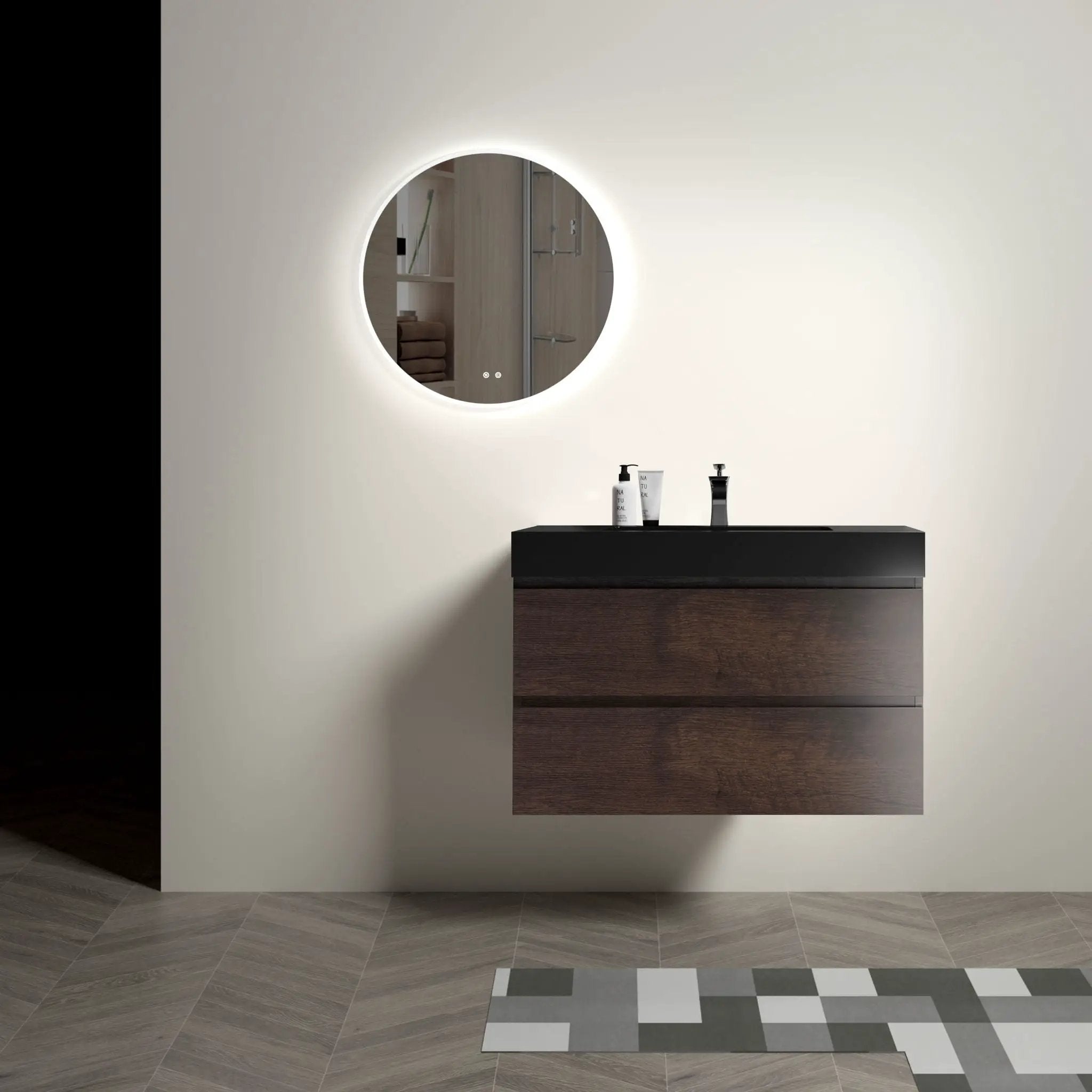 Alice Bathroom Vanity Wall Mounted With Sink by HouseOfZazla
