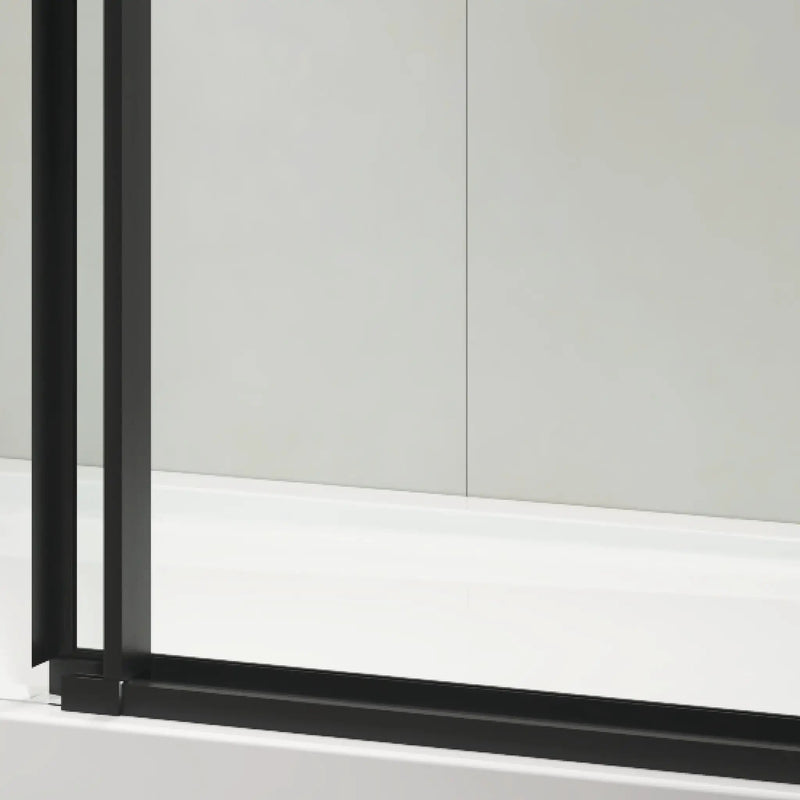 60" W x 76" H Sliding Frameless Shower Door in Matte by HouseOfZazla