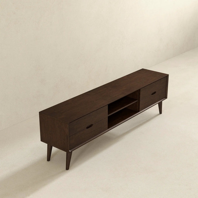 Adrian - TV Stand - Walnut Brown by HouseOfZazla