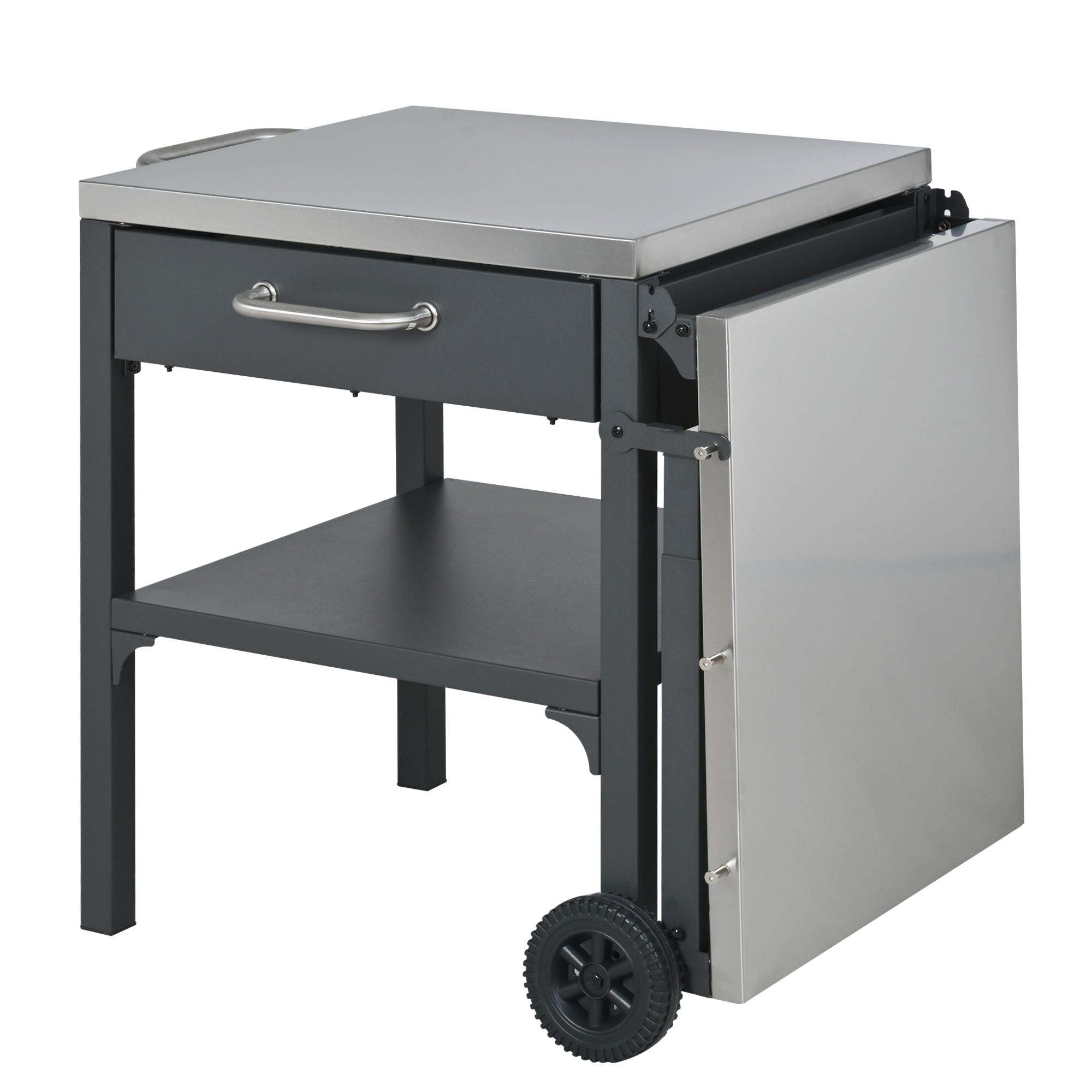 Foldable Outdoor Kitchen Cart With Storage For Patio by HouseOfZazla