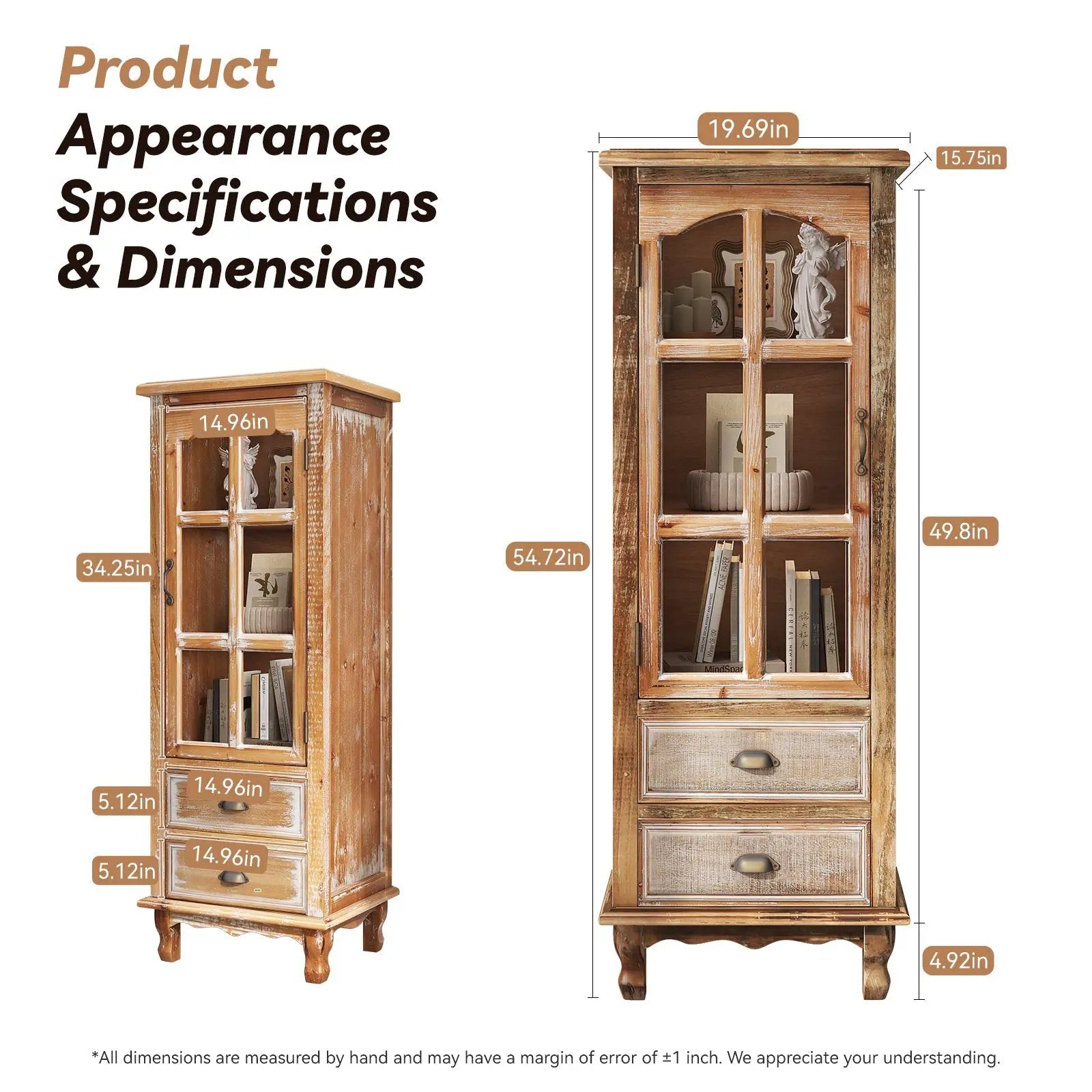 Rustic Wooden Storage Cabinet with Decorative Cutout Door by HouseOfZazla
