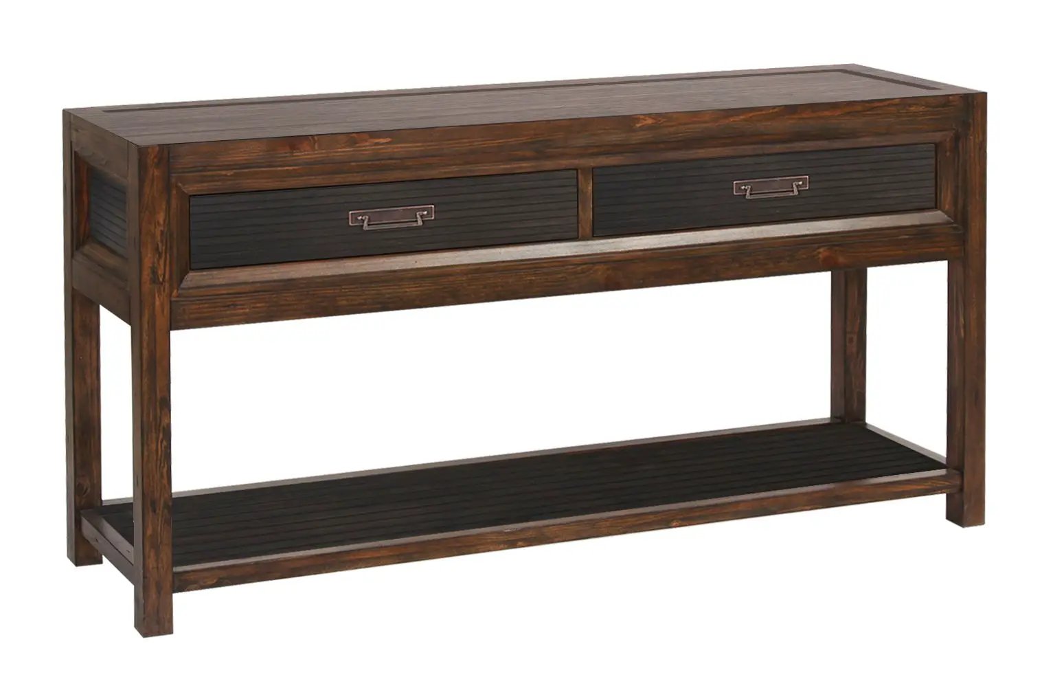 2 Drawer Sofa Table, 2 Tone - Brown by Unique Piece Furniture