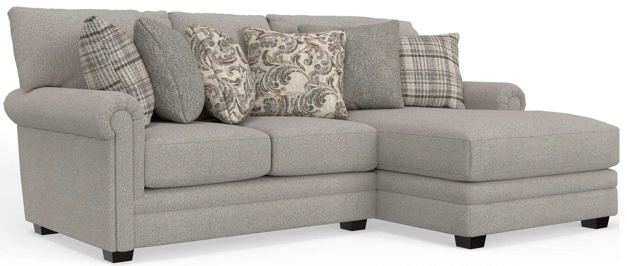 Livingston - Sectional With Comfort Coil Seating And Accent Pillows Included by Unique Piece Furniture