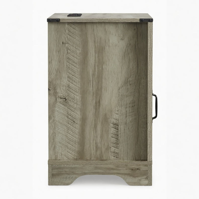 Farmhouse Nightstand, Charging Station & Storage by HouseOfZazla