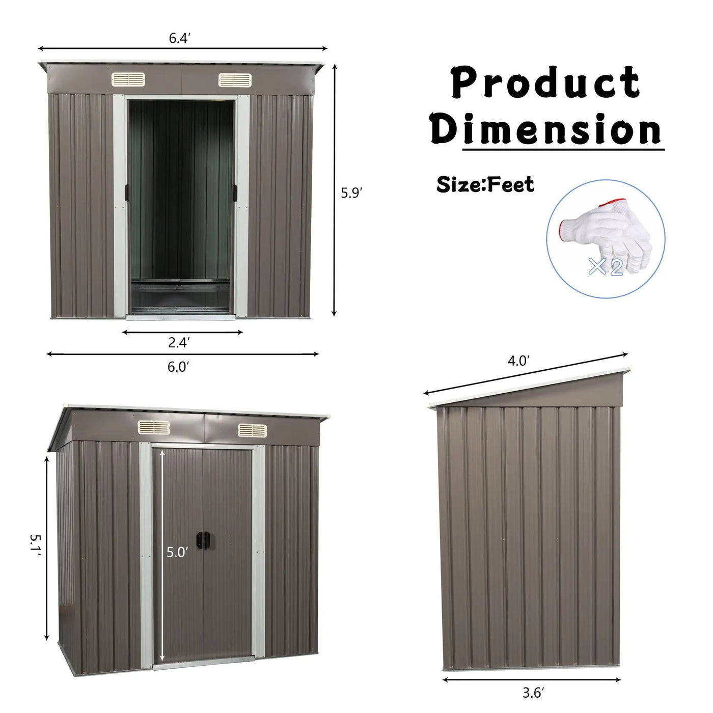 Outdoor Storage Shed by HouseOfZazla