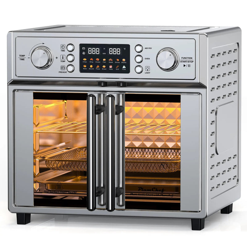PlumChef 26QT Large Capacity French Double-Door Air Fryer Convection Toaster Oven by HouseOfZazla