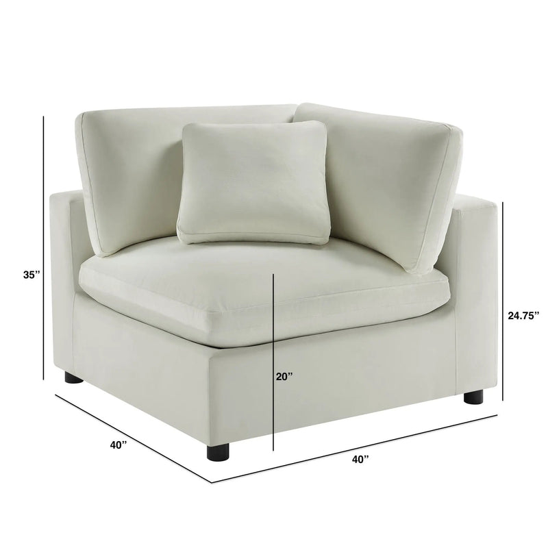Caylie - Corner Wedge Chair by HouseOfZazla