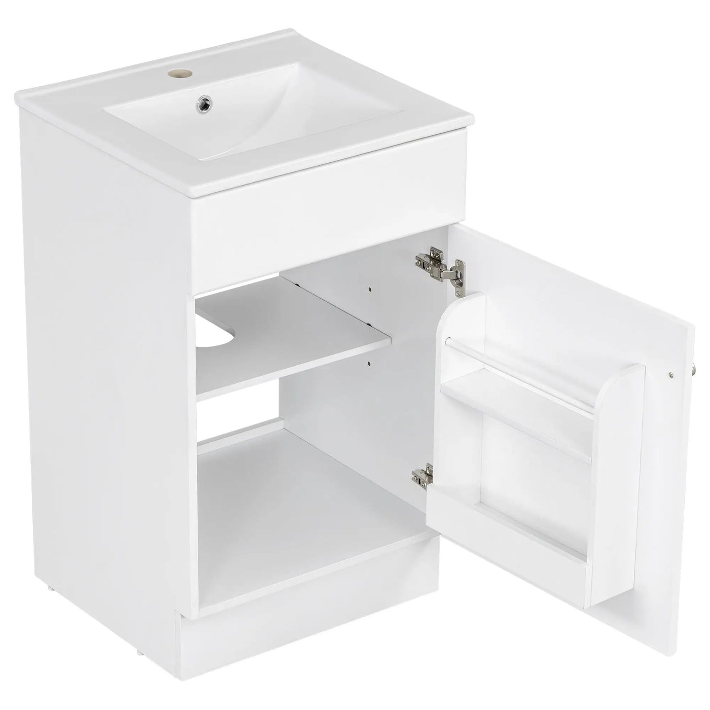 Bathroom Vanity With Sink, Cabinet With Adjustable Shelf by HouseOfZazla