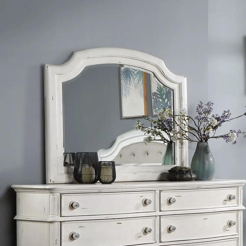 Jaqueline - Mirror - Antique White by Unique Piece Furniture