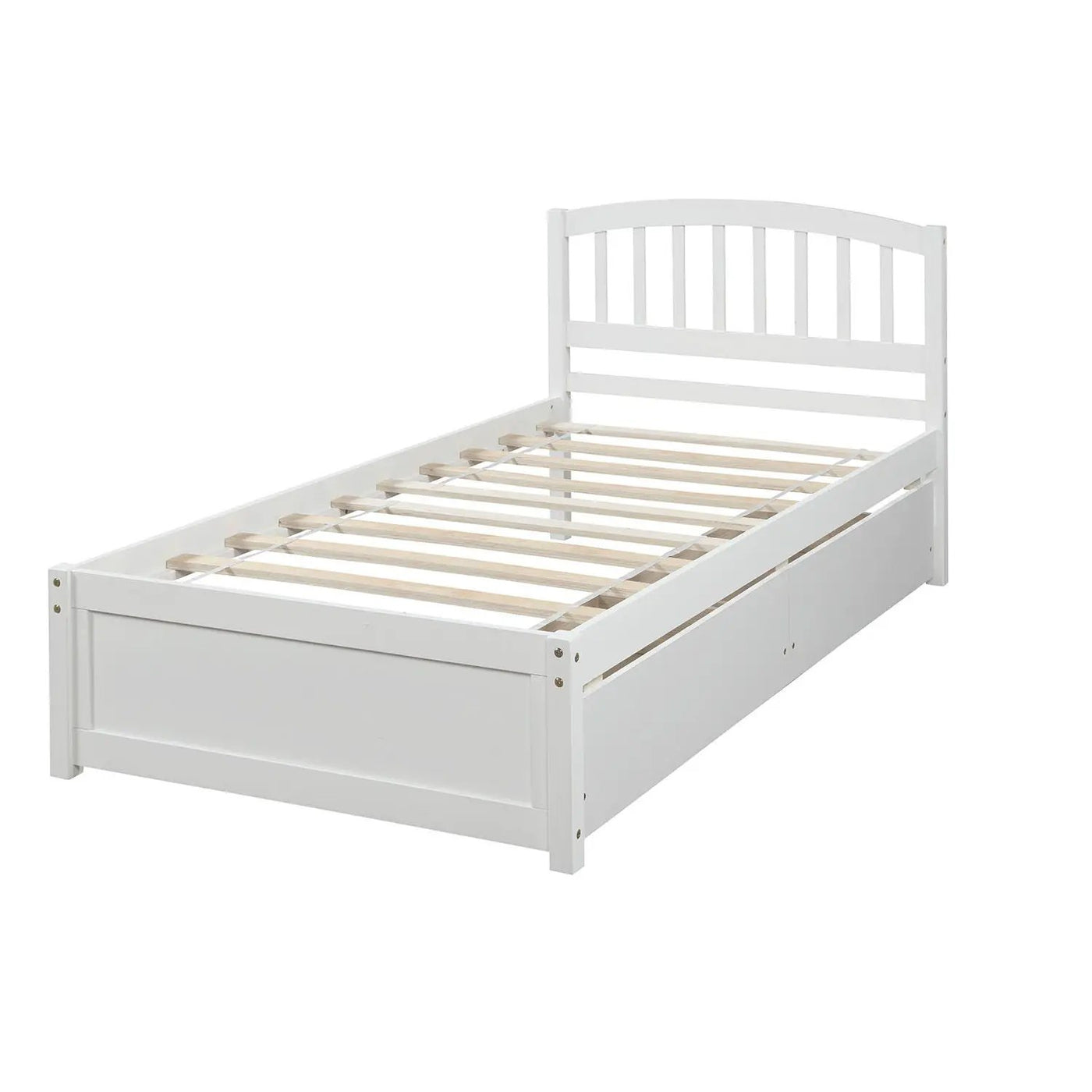 Platform Storage Bed Wood Bed Frame With Two Drawers And Headboard by Unique Piece Furniture
