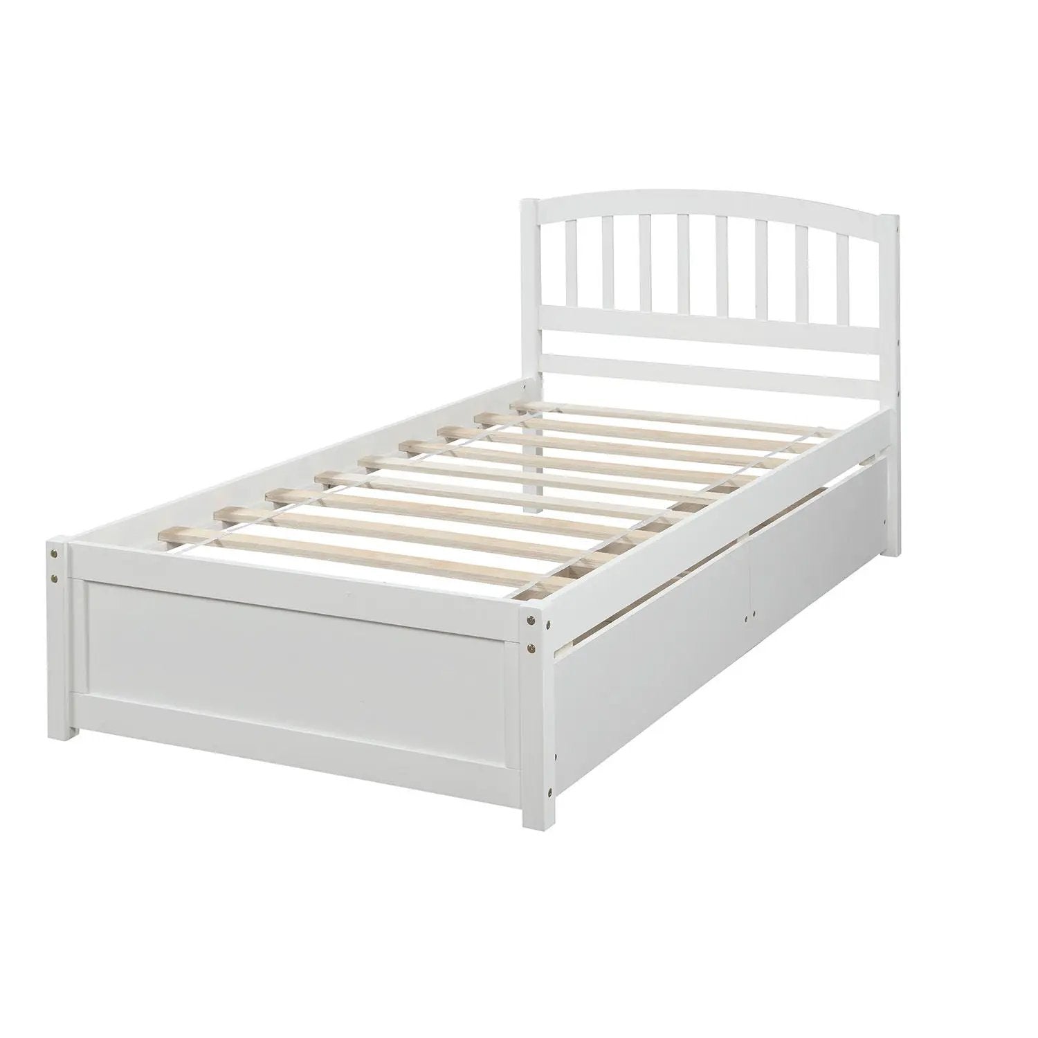 Platform Storage Bed Wood Bed Frame With Two Drawers And Headboard by Unique Piece Furniture