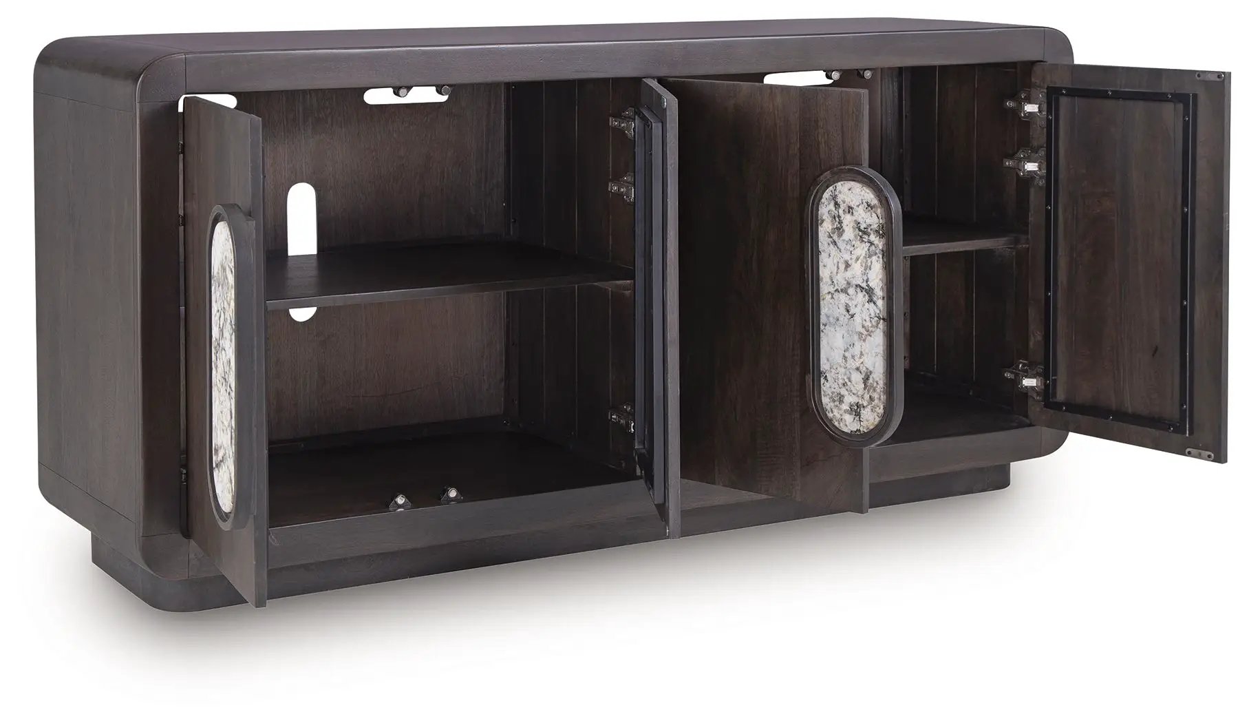 Elliston - Accent Cabinet - Espresso Brown by Unique Piece Furniture