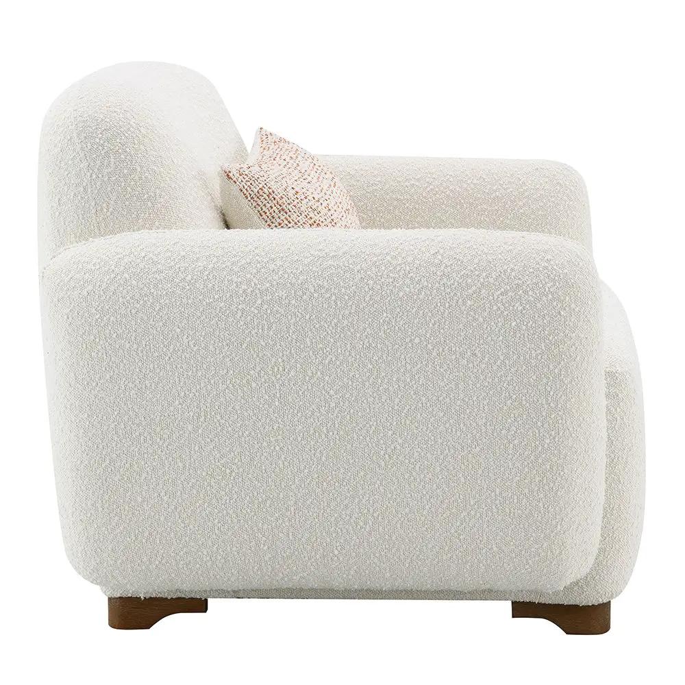 Darius - Chair With Pillow - Beige Boucle by Unique Piece Furniture