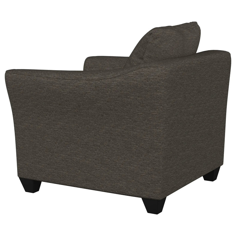 Salizar Upholstered Flared Arm Accent Chair Charcoal Grey by Unique Piece Furniture