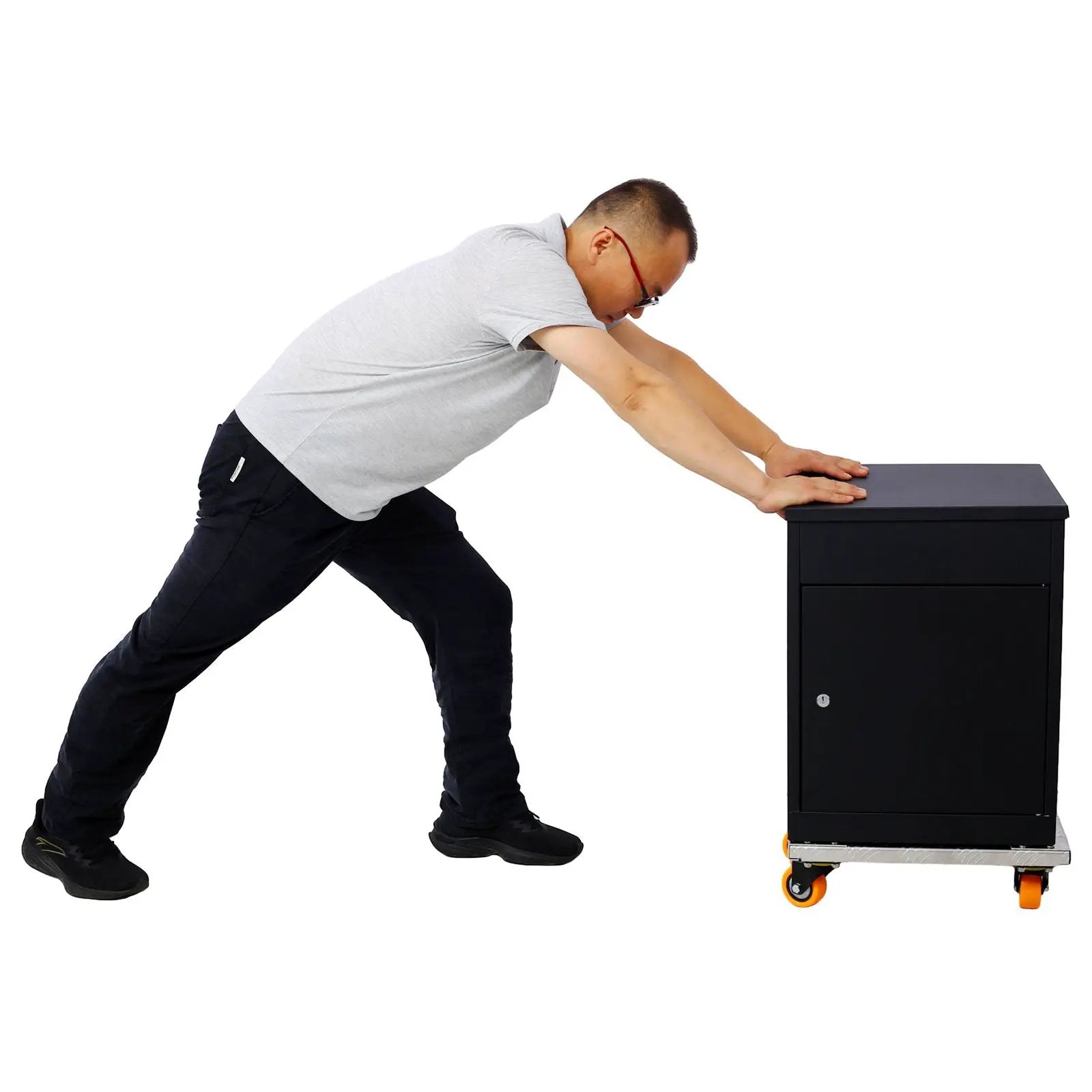 Heavy Duty Furniture Dolly Trolley Car, Aluminum Frame With 3" Tpu Professional Casters, Brake Option by Unique Piece Furniture