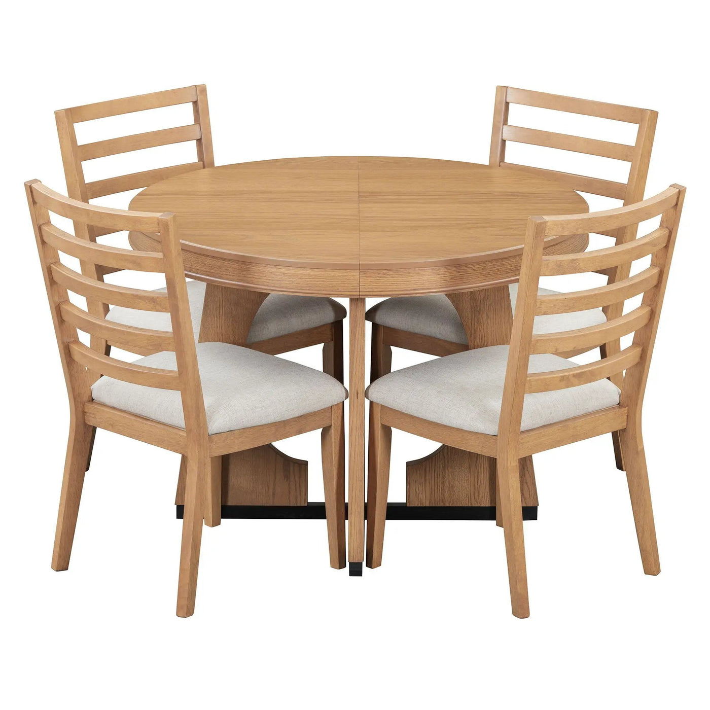 Round Dining Table Set For 4 With Chairs by HouseOfZazla