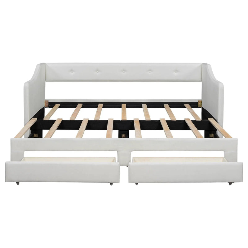 Upholstered Daybed With 2 Drawers by HouseOfZazla