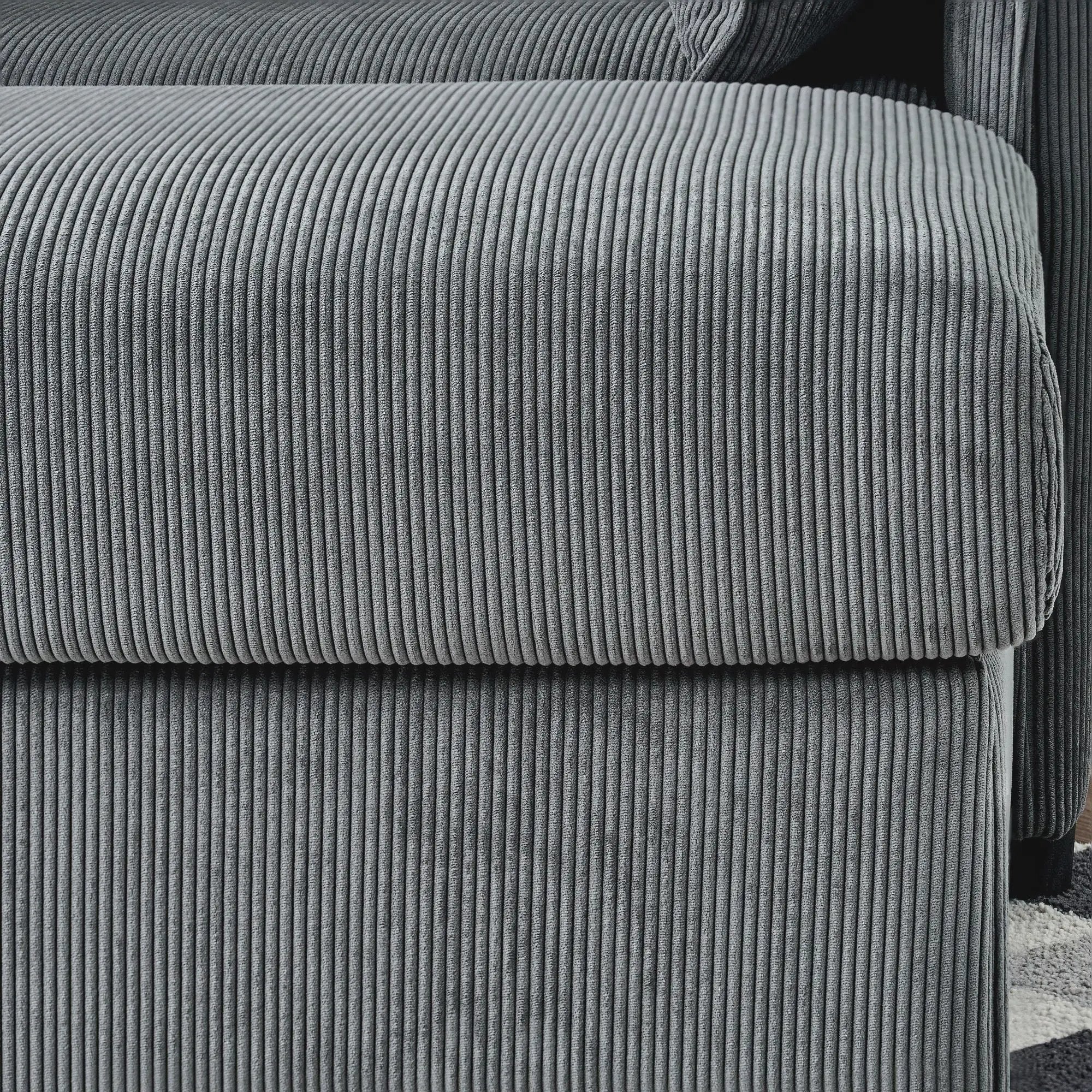 Comfy Oversized Chaise Lounge Chair With Ottoman And Storage by HouseOfZazla