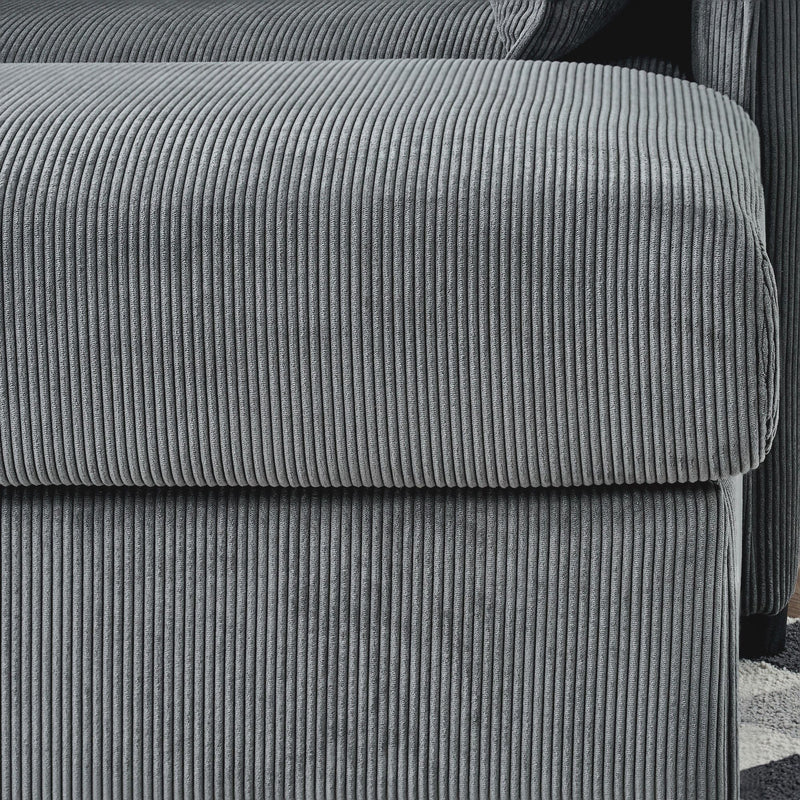 Comfy Oversized Chaise Lounge Chair With Ottoman And Storage by HouseOfZazla