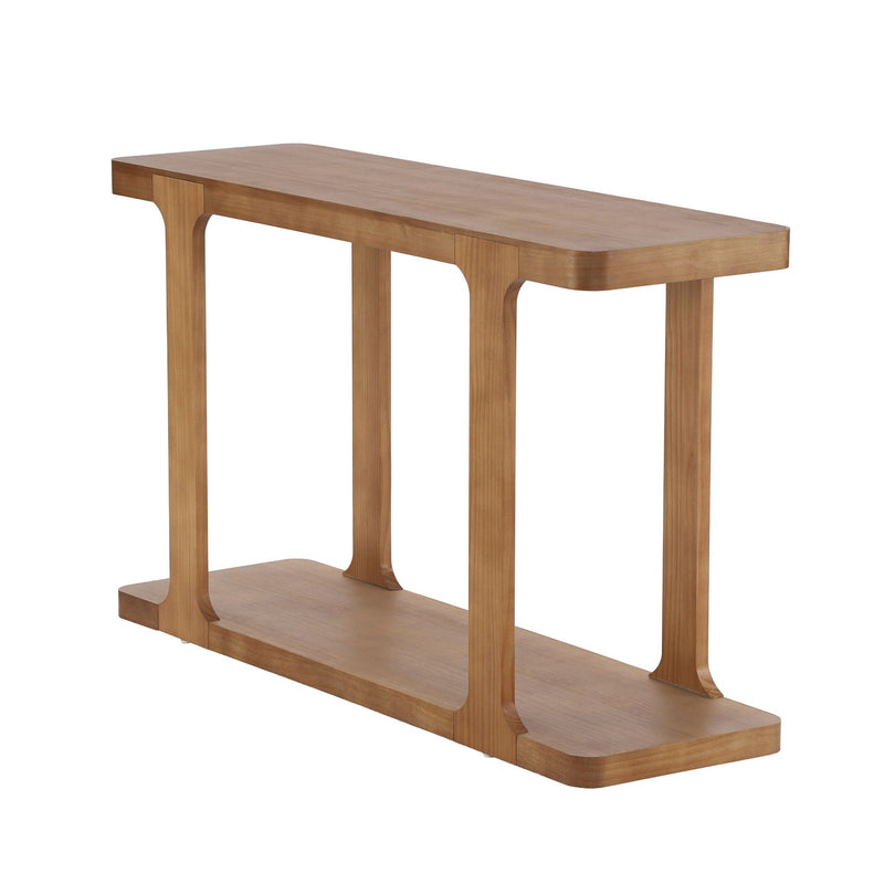 Console Table & Bottom Shelf - Walnut by HouseOfZazla