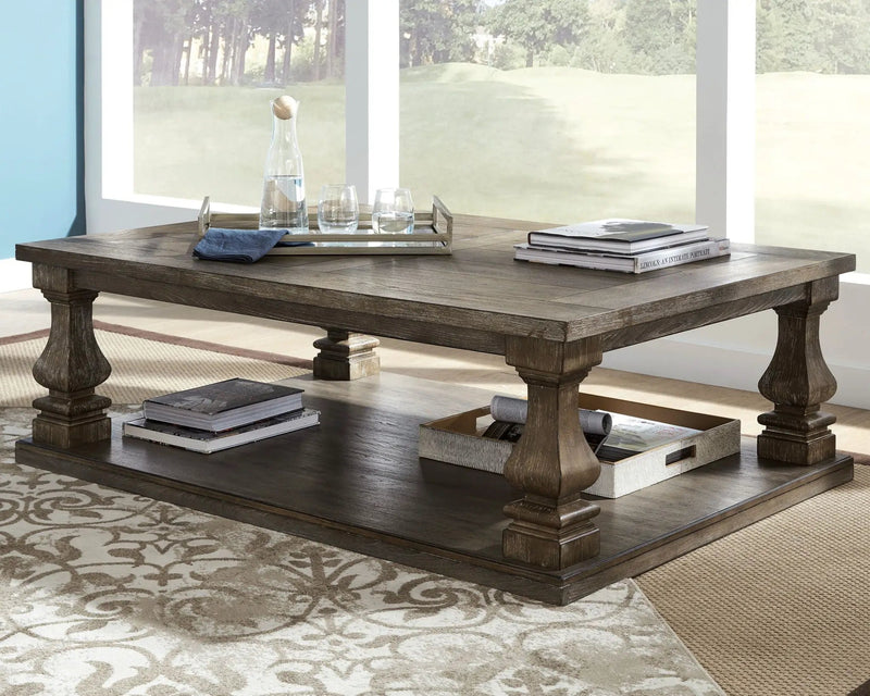 Johnelle - Rectangular Cocktail Table - Gray by Unique Piece Furniture