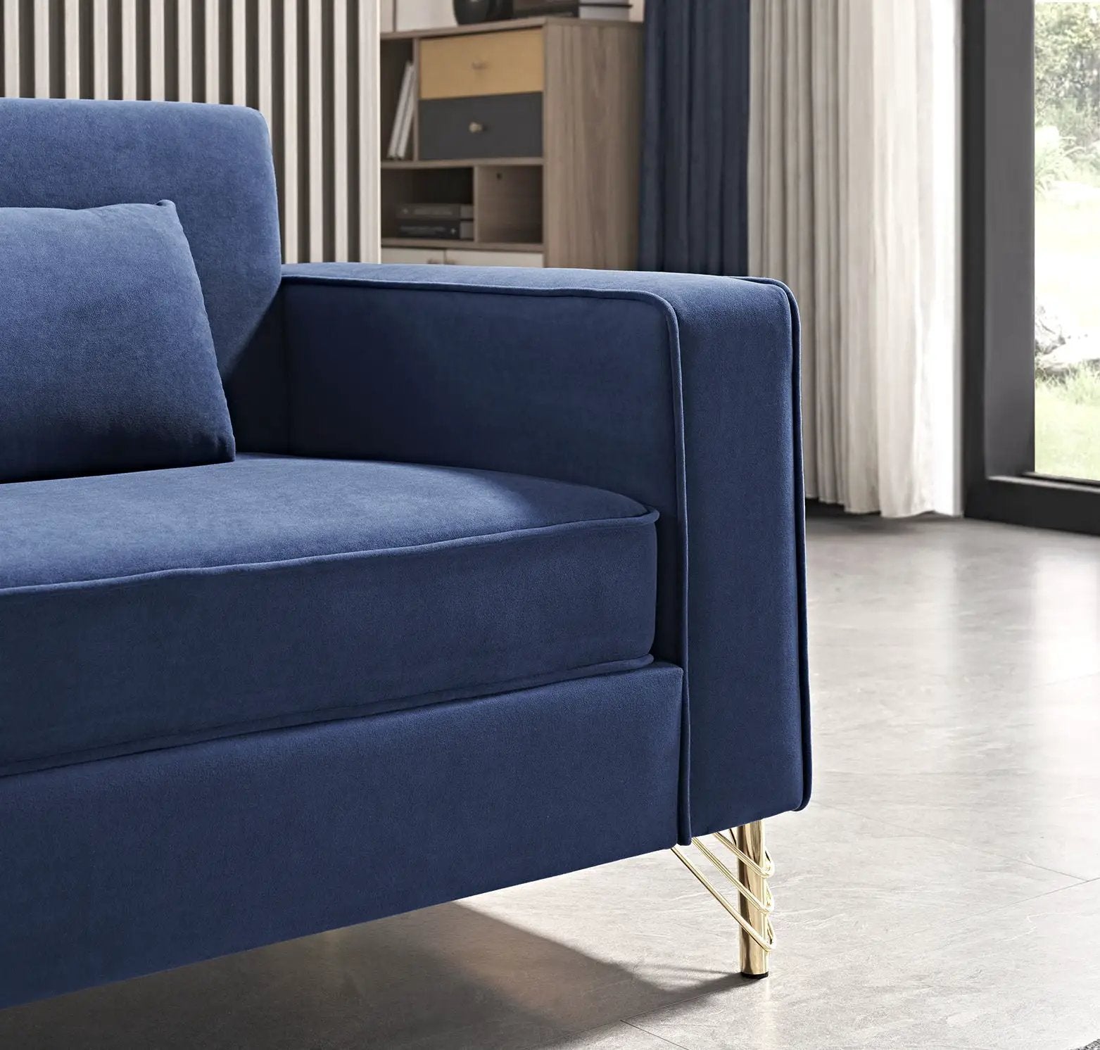 Aesthetic 3 Seater Couch With Classic Modern Appeal And Luxurious Soft Comfort by HouseOfZazla