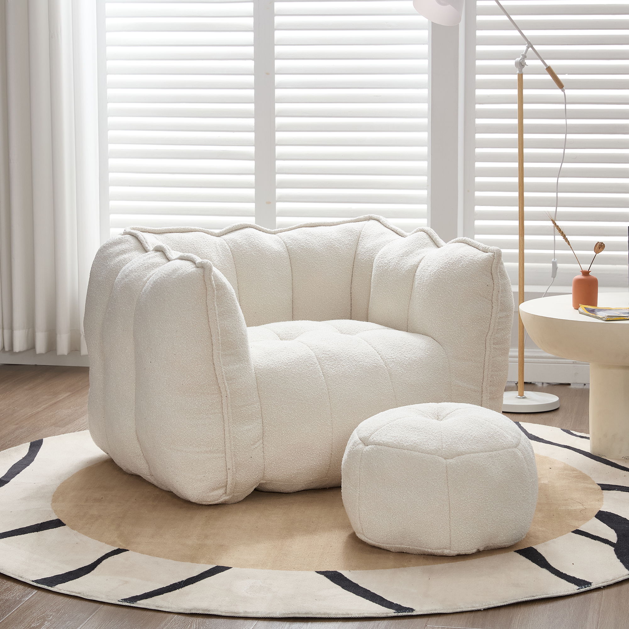 Soft Bean Bag Chair With High Resilient Foam by HouseOfZazla
